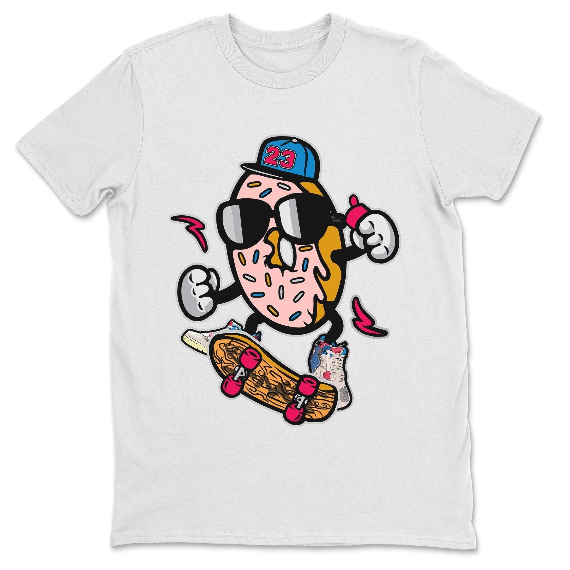 Jordan 4 Union Guava Ice Sneaker Match Tees Donut Skater Sneaker Tees Jordan 4 Union Guava Ice Sneaker Release Tees Unisex Shirts
