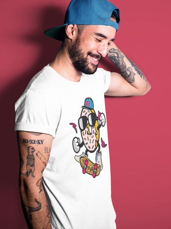 Jordan 4 Union Guava Ice Sneaker Match Tees Donut Skater Sneaker Tees Jordan 4 Union Guava Ice Sneaker Release Tees Unisex Shirts
