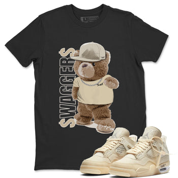 Jordan 4 OFF-WHITE Sail Sneaker Match Tees Bear Swaggers Sneaker Tees Jordan 4 OFF-WHITE Sail Sneaker Release Tees Unisex Shirts