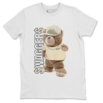 Jordan 4 OFF-WHITE Sail Sneaker Match Tees Bear Swaggers Sneaker Tees Jordan 4 OFF-WHITE Sail Sneaker Release Tees Unisex Shirts