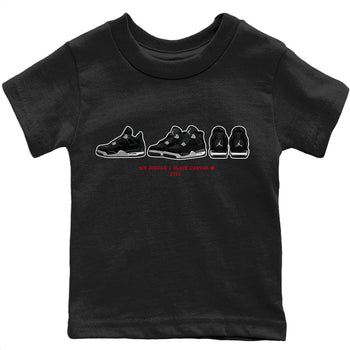 Jordan 4 Black Canvas Sneaker Match Tees Air Jordan 4 Prelude Sneaker Tees Jordan 4 Black Canvas Sneaker Release Tees Kids Shirts