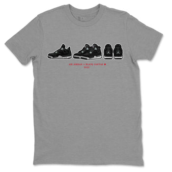 Jordan 4 Black Canvas Sneaker Match Tees Air Jordan 4 Prelude Sneaker Tees Jordan 4 Black Canvas Sneaker Release Tees Unisex Shirts
