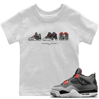Jordan 4 Infrared Sneaker Match Tees Air Jordan 4 Prelude Sneaker Tees Jordan 4 Infrared Sneaker Release Tees Kids Shirts