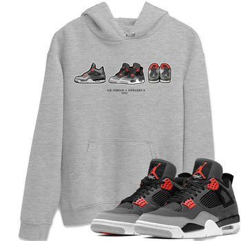 Jordan 4 Infrared Sneaker Match Tees Air Jordan 4 Prelude Sneaker Tees Jordan 4 Infrared Sneaker Release Tees Unisex Shirts