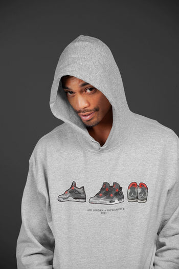 Jordan 4 Infrared Sneaker Match Tees Air Jordan 4 Prelude Sneaker Tees Jordan 4 Infrared Sneaker Release Tees Unisex Shirts
