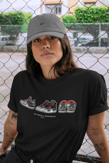 Jordan 4 Infrared Sneaker Match Tees Air Jordan 4 Prelude Sneaker Tees Jordan 4 Infrared Sneaker Release Tees Unisex Shirts