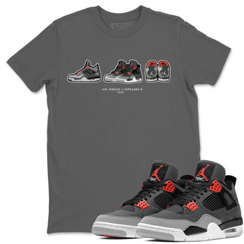 Jordan 4 Infrared Sneaker Match Tees Air Jordan 4 Prelude Sneaker Tees Jordan 4 Infrared Sneaker Release Tees Unisex Shirts