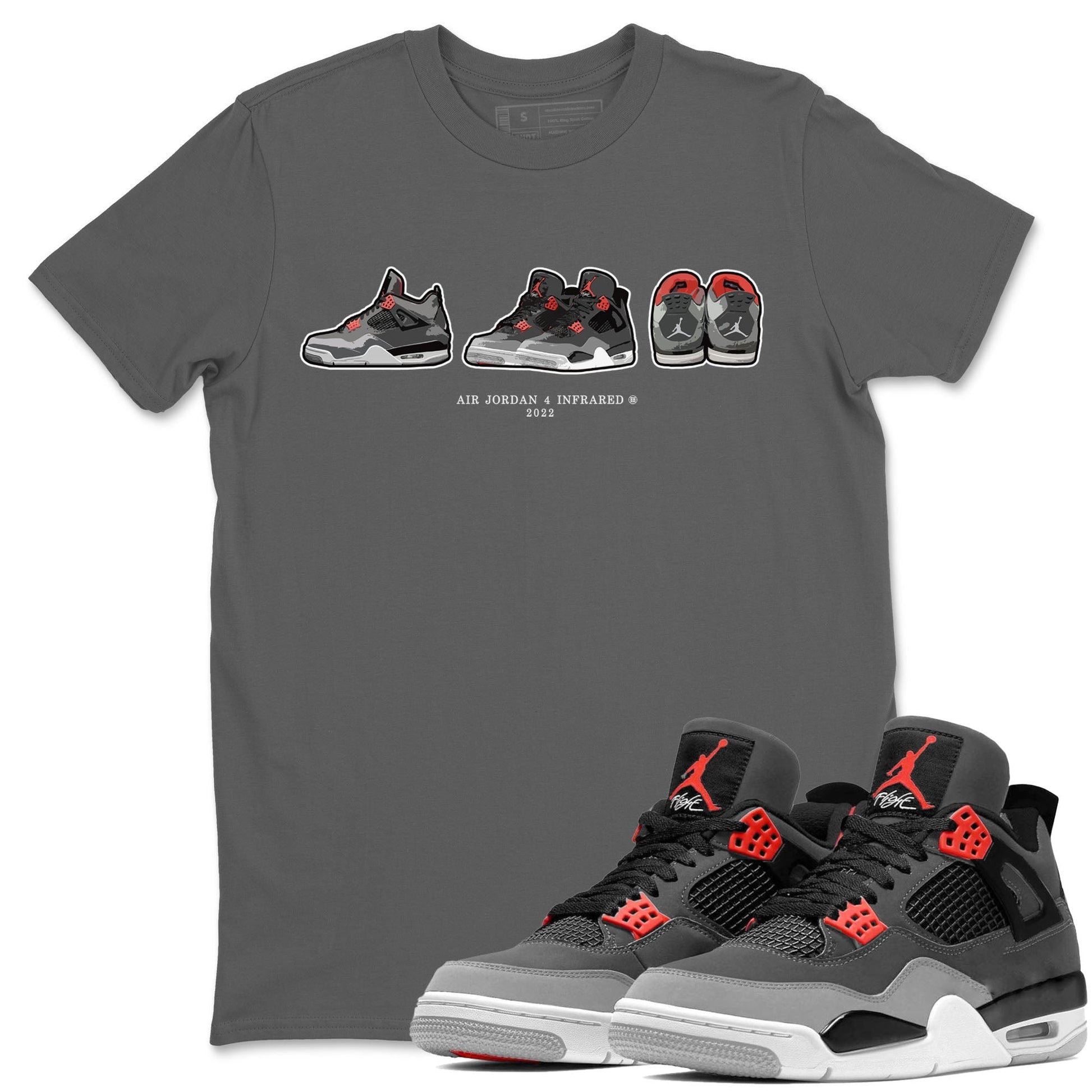 Jordan 4 Infrared Sneaker Match Tees Air Jordan 4 Prelude Sneaker Tees Jordan 4 Infrared Sneaker Release Tees Unisex Shirts