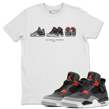 Jordan 4 Infrared Sneaker Match Tees Air Jordan 4 Prelude Sneaker Tees Jordan 4 Infrared Sneaker Release Tees Unisex Shirts