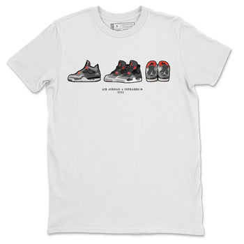 Jordan 4 Infrared Sneaker Match Tees Air Jordan 4 Prelude Sneaker Tees Jordan 4 Infrared Sneaker Release Tees Unisex Shirts