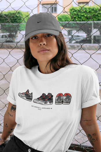 Jordan 4 Infrared Sneaker Match Tees Air Jordan 4 Prelude Sneaker Tees Jordan 4 Infrared Sneaker Release Tees Unisex Shirts
