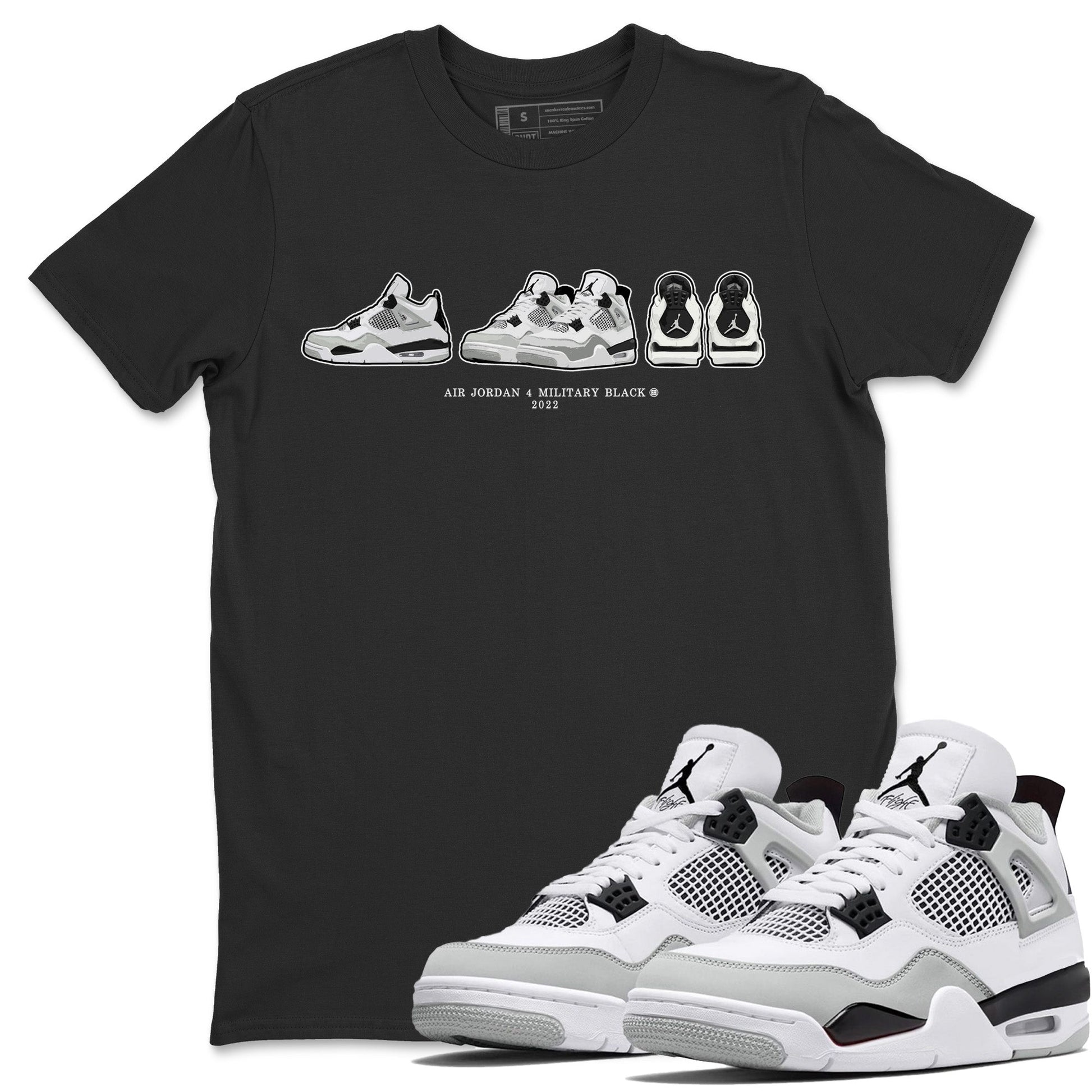 Jordan 4 Military Black Sneaker Match Tees Air Jordan 4 Prelude Sneaker Tees Jordan 4 Military Black Sneaker Release Tees Unisex Shirts