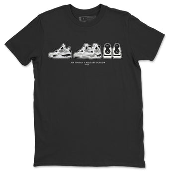 Jordan 4 Military Black Sneaker Match Tees Air Jordan 4 Prelude Sneaker Tees Jordan 4 Military Black Sneaker Release Tees Unisex Shirts