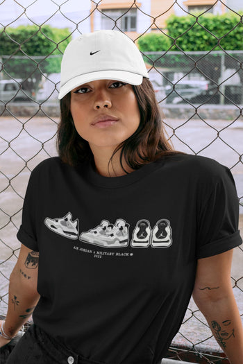 Jordan 4 Military Black Sneaker Match Tees Air Jordan 4 Prelude Sneaker Tees Jordan 4 Military Black Sneaker Release Tees Unisex Shirts