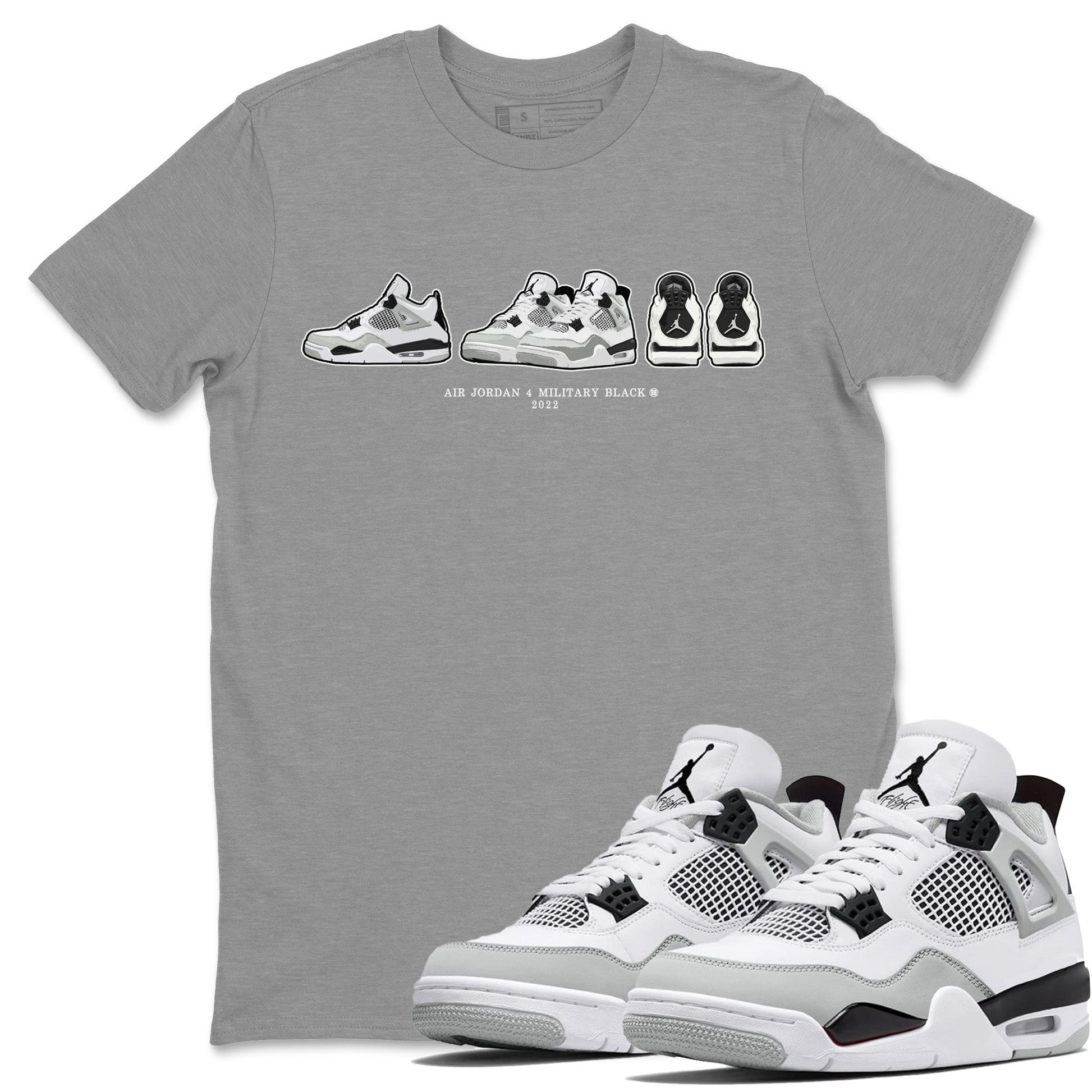Jordan 4 Military Black Sneaker Match Tees Air Jordan 4 Prelude Sneaker Tees Jordan 4 Military Black Sneaker Release Tees Unisex Shirts
