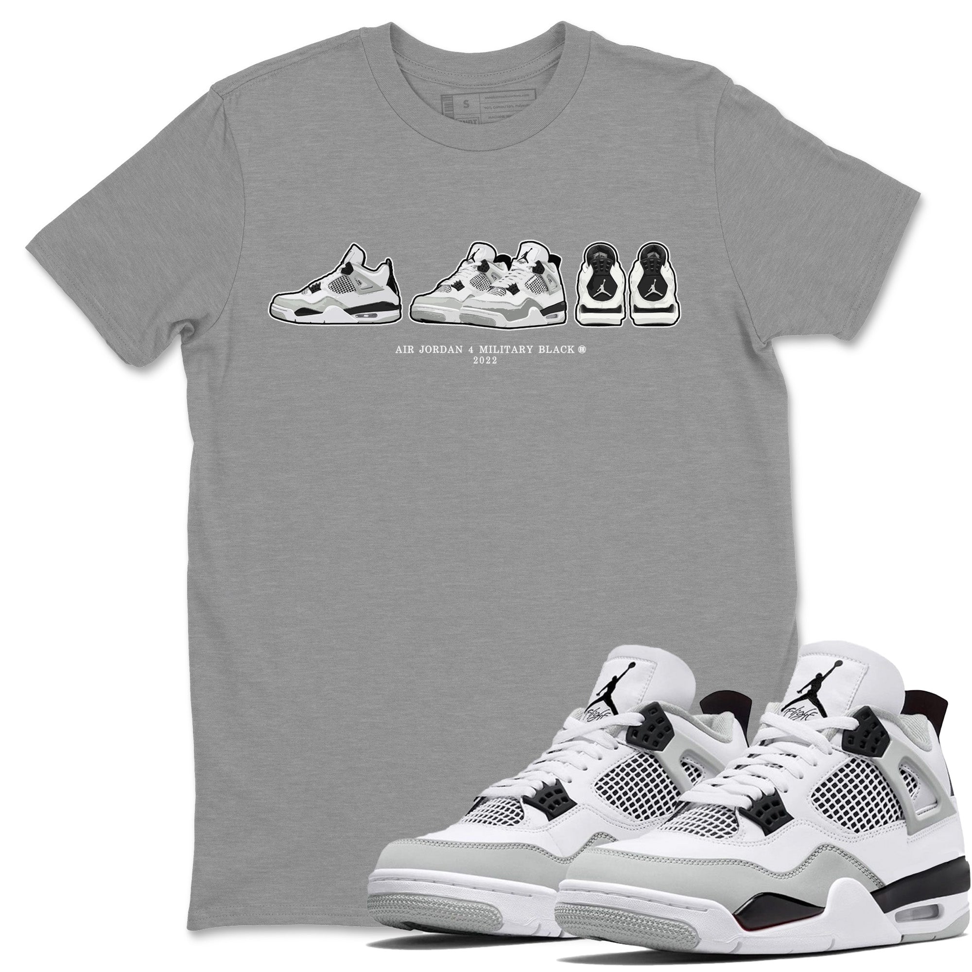 Jordan 4 Military Black Sneaker Match Tees Air Jordan 4 Prelude Sneaker Tees Jordan 4 Military Black Sneaker Release Tees Unisex Shirts