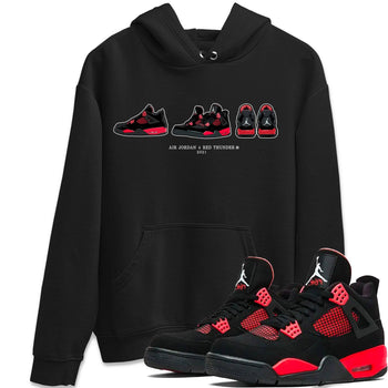 Jordan 4 Red Thunder Sneaker Match Tees Air Jordan 4 Prelude Sneaker Tees Jordan 4 Red Thunder Sneaker Release Tees Unisex Shirts