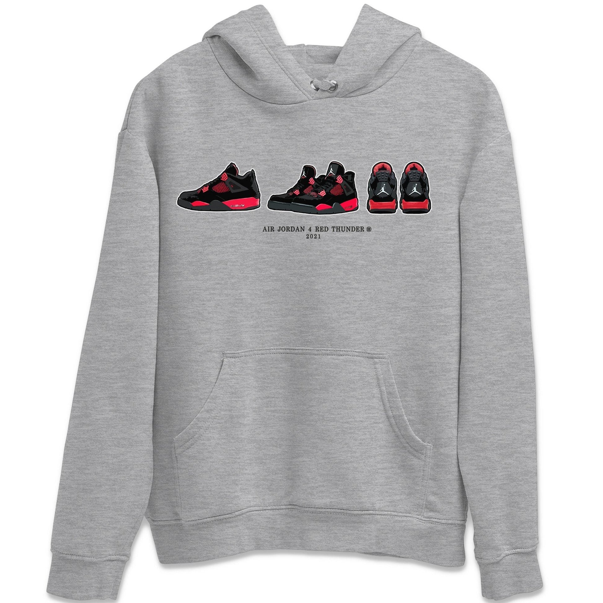 Jordan 4 Red Thunder Sneaker Match Tees Air Jordan 4 Prelude Sneaker Tees Jordan 4 Red Thunder Sneaker Release Tees Unisex Shirts