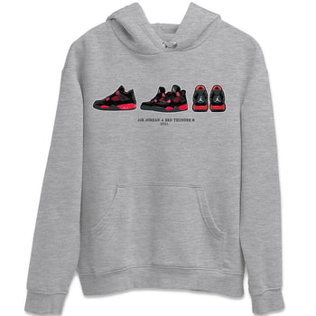 Jordan 4 Red Thunder Sneaker Match Tees Air Jordan 4 Prelude Sneaker Tees Jordan 4 Red Thunder Sneaker Release Tees Unisex Shirts
