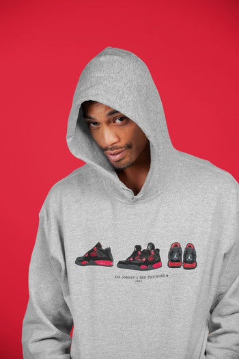 Jordan 4 Red Thunder Sneaker Match Tees Air Jordan 4 Prelude Sneaker Tees Jordan 4 Red Thunder Sneaker Release Tees Unisex Shirts