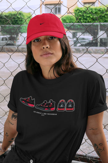 Jordan 4 Red Thunder Sneaker Match Tees Air Jordan 4 Prelude Sneaker Tees Jordan 4 Red Thunder Sneaker Release Tees Unisex Shirts
