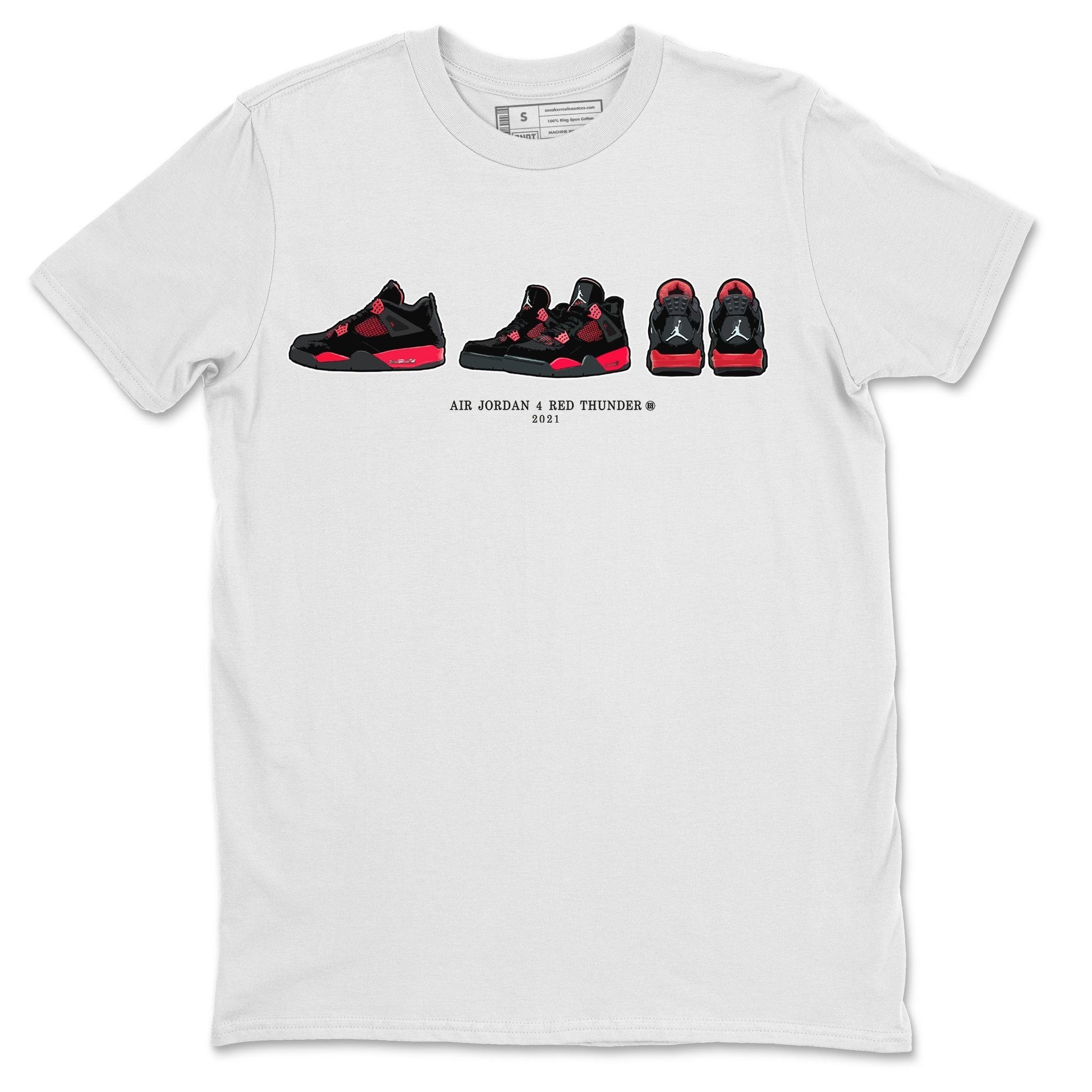 Jordan 4 Red Thunder Sneaker Match Tees Air Jordan 4 Prelude Sneaker Tees Jordan 4 Red Thunder Sneaker Release Tees Unisex Shirts
