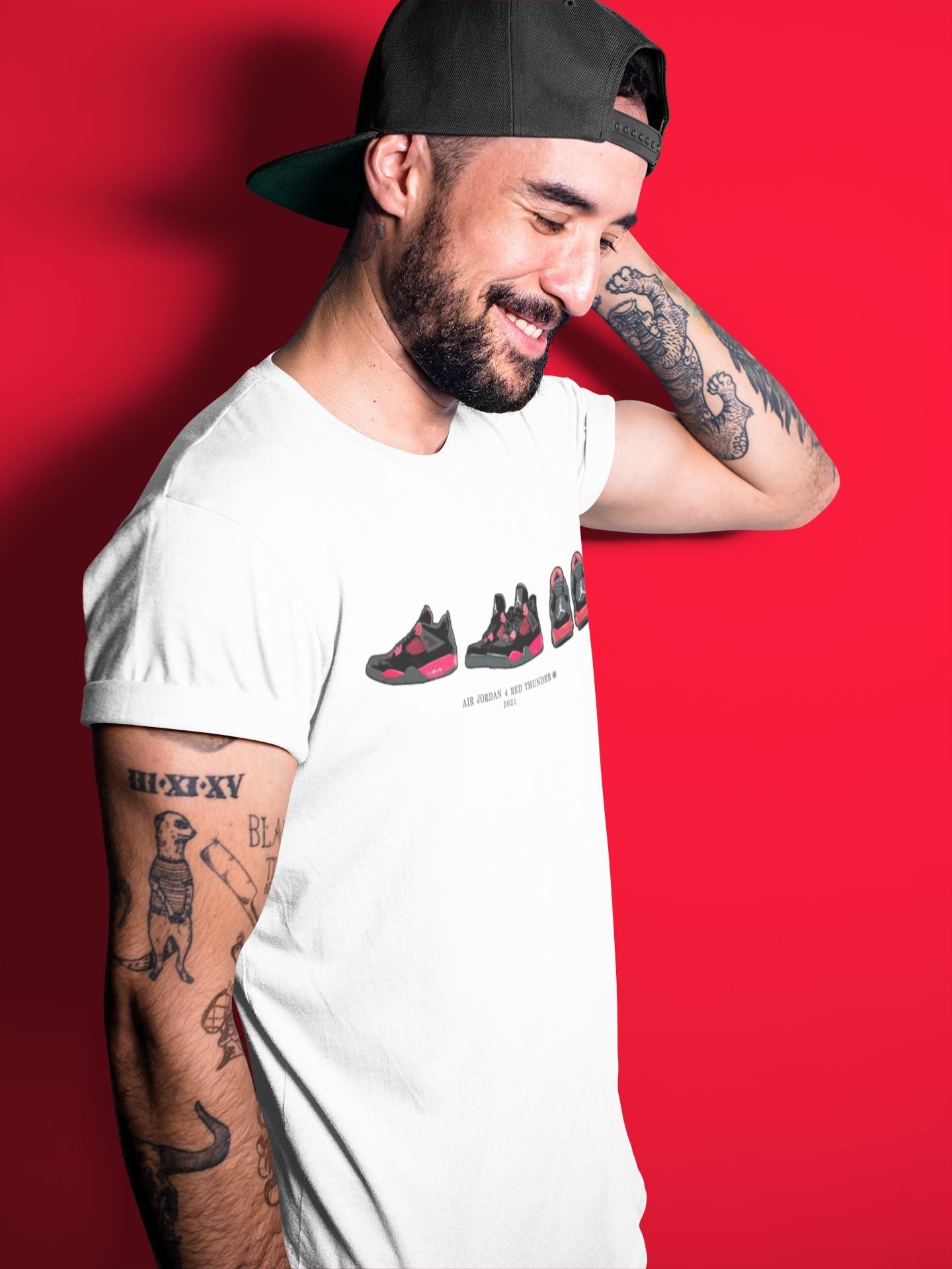 Jordan 4 Red Thunder Sneaker Match Tees Air Jordan 4 Prelude Sneaker Tees Jordan 4 Red Thunder Sneaker Release Tees Unisex Shirts