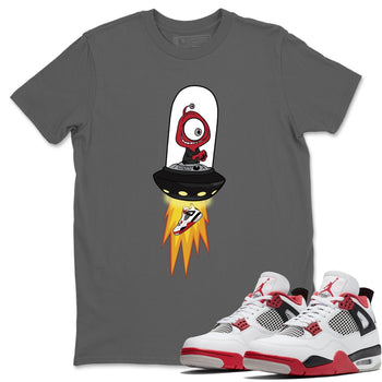 Jordan 4 Fire Red Sneaker Match Tees Alien Sneaker Tees Jordan 4 Fire Red Sneaker Release Tees Unisex Shirts