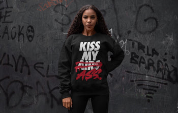 Jordan 4 Fire Red Sneaker Match Tees Kiss My Ass Sneaker Tees Jordan 4 Fire Red Sneaker Release Tees Unisex Shirts