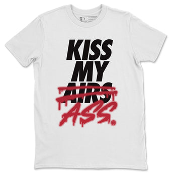 Jordan 4 Fire Red Sneaker Match Tees Kiss My Ass Sneaker Tees Jordan 4 Fire Red Sneaker Release Tees Unisex Shirts