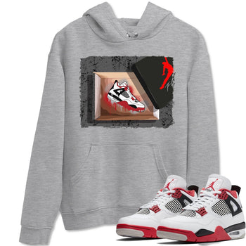 Jordan 4 Fire Red Sneaker Match Tees New Kicks Sneaker Tees Jordan 4 Fire Red Sneaker Release Tees Unisex Shirts
