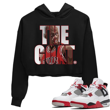 Jordan 4 Fire Red Sneaker Match Tees The Goat Sneaker Tees Jordan 4 Fire Red Sneaker Release Tees Women's Shirts