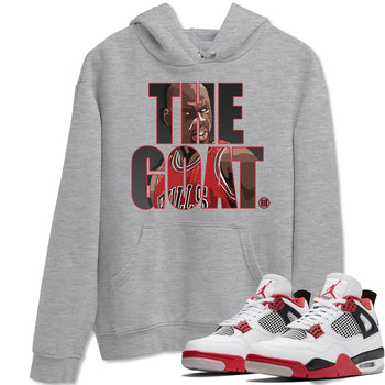 Jordan 4 Fire Red Sneaker Match Tees The Goat Sneaker Tees Jordan 4 Fire Red Sneaker Release Tees Unisex Shirts