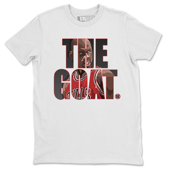 Jordan 4 Fire Red Sneaker Match Tees The Goat Sneaker Tees Jordan 4 Fire Red Sneaker Release Tees Unisex Shirts