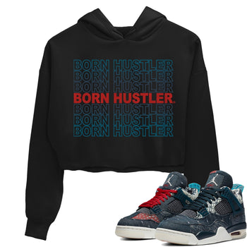 Jordan 4 Deep Ocean Sneaker Match Tees Born Hustler Sneaker Tees Jordan 4 Deep Ocean Sneaker Release Tees Women's Shirts