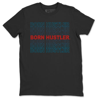Jordan 4 Deep Ocean Sneaker Match Tees Born Hustler Sneaker Tees Jordan 4 Deep Ocean Sneaker Release Tees Unisex Shirts
