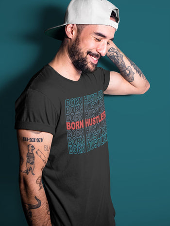 Jordan 4 Deep Ocean Sneaker Match Tees Born Hustler Sneaker Tees Jordan 4 Deep Ocean Sneaker Release Tees Unisex Shirts