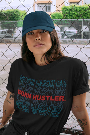Jordan 4 Deep Ocean Sneaker Match Tees Born Hustler Sneaker Tees Jordan 4 Deep Ocean Sneaker Release Tees Unisex Shirts