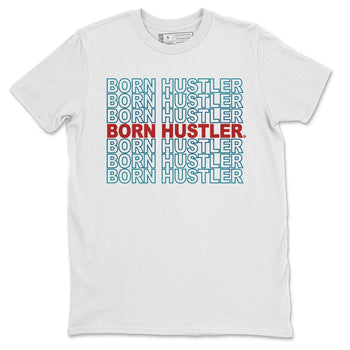 Jordan 4 Deep Ocean Sneaker Match Tees Born Hustler Sneaker Tees Jordan 4 Deep Ocean Sneaker Release Tees Unisex Shirts