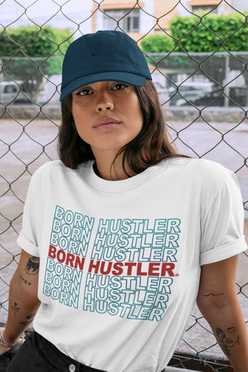 Jordan 4 Deep Ocean Sneaker Match Tees Born Hustler Sneaker Tees Jordan 4 Deep Ocean Sneaker Release Tees Unisex Shirts