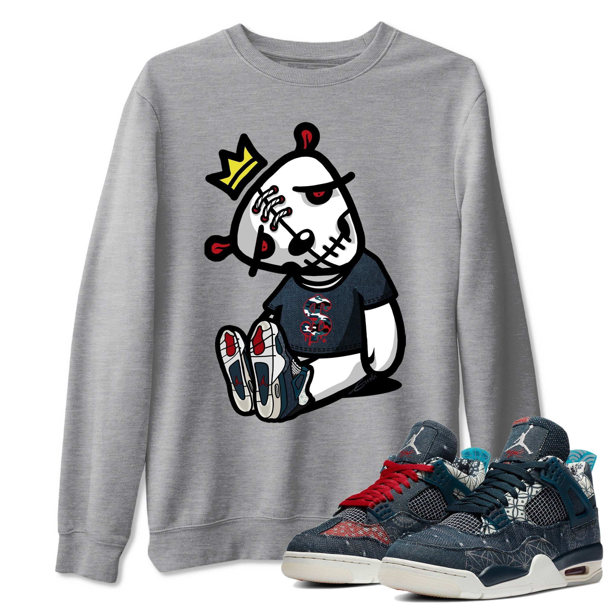Jordan 4 Deep Ocean Sneaker Match Tees Dead Dolls Sneaker Tees Jordan 4 Deep Ocean Sneaker Release Tees Unisex Shirts