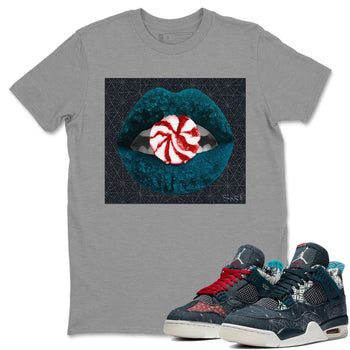 Jordan 4 Deep Ocean Sneaker Match Tees Lips Candy Sneaker Tees Jordan 4 Deep Ocean Sneaker Release Tees Unisex Shirts