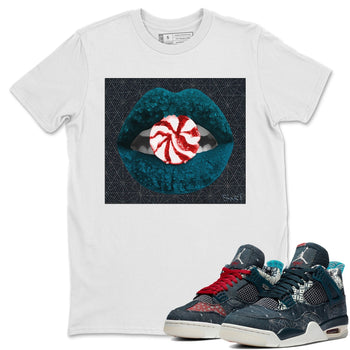 Jordan 4 Deep Ocean Sneaker Match Tees Lips Candy Sneaker Tees Jordan 4 Deep Ocean Sneaker Release Tees Unisex Shirts
