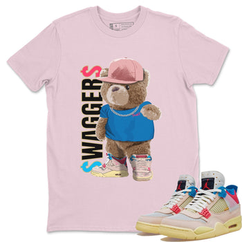 Jordan 4 Union Guava Ice Sneaker Match Tees Bear Swaggers Sneaker Tees Jordan 4 Union Guava Ice Sneaker Release Tees Unisex Shirts