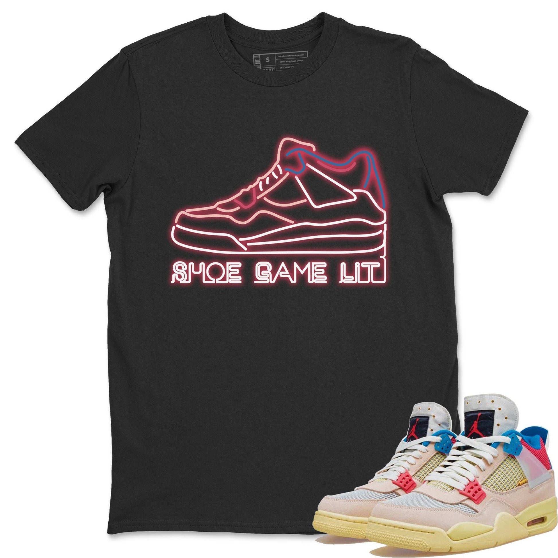 Jordan 4 Union Guava Ice Sneaker Match Tees Shoe Game Lit Sneaker Tees Jordan 4 Union Guava Ice Sneaker Release Tees Unisex Shirts