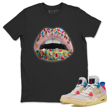 Jordan 4 Union Guava Ice Sneaker Match Tees Lips Jewel Sneaker Tees Jordan 4 Union Guava Ice Sneaker Release Tees Unisex Shirts