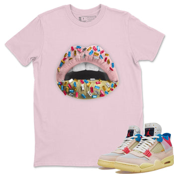 Jordan 4 Union Guava Ice Sneaker Match Tees Lips Jewel Sneaker Tees Jordan 4 Union Guava Ice Sneaker Release Tees Unisex Shirts