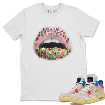 Jordan 4 Union Guava Ice Sneaker Match Tees Lips Jewel Sneaker Tees Jordan 4 Union Guava Ice Sneaker Release Tees Unisex Shirts