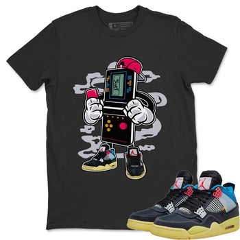 Jordan 4 Union Off Noir Sneaker Match Tees Game Boy Sneaker Tees Jordan 4 Union Off Noir Sneaker Release Tees Unisex Shirts