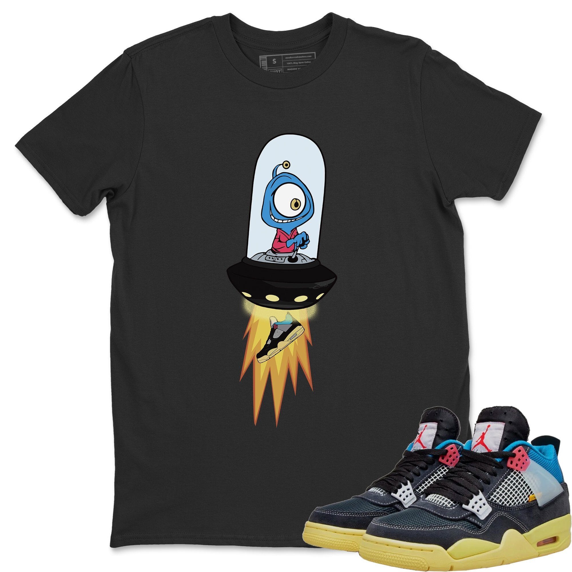 Jordan 4 Union Off Noir Sneaker Match Tees Alien Sneaker Tees Jordan 4 Union Off Noir Sneaker Release Tees Unisex Shirts